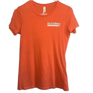 Dutch Bros Women’s Classic Employee Tee Coral MEDIUM DB 1992